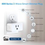 Z-Wave Dimmer Plug 800 Series Zwave Smart Plug，Dimmable Outlet Built-in Repeater Range Extender，Z-Wave Hub Required, Compatible with Smartthings, Alexa and More,FCC and ETL, 200W - Image 4