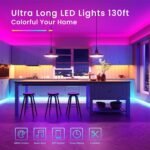 TJOY 130ft Bluetooth LED Strip Lights, RGB Color Changing, Music Sync, App Control, Indoor Usage, 5050 SMD, 2 Rolls, for Bedroom Kitchen TV Party (APP+Remote +Mic) - Image 3