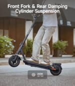 NAVEE GT3/ST3 Series Electric Scooter, 20/25 MPH Top Speed, 47/38/30 Miles Max Range, 1000W/1350W Motor with Dual Suspension, 10" Tires All Terrain, Heavy Duty, Foldable for Adults Teens (UL2272) - Image 7