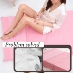 Self Tan Sleep Sack Travel Body Self Tanners Breathable Adult Sleep Sack Lightweight Adult Sheet Protector Reusable Sleeping Bag for Bed Travel Camping Hotel Business Trip (Pink) - Image 6