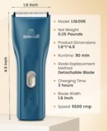 oneisall Pet Clipper for Cat Matted Hair, Pet Shaver for Cats Quiet Pet Clippers Waterproof Cordless Cat Clippers for Matted Hair Long Hair with Storage Bag (Green) - Image 5