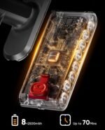 Cordless Vacuum Cleaner, 600W/50KPA, Max 70 Mins Runtime, Self-Standing Vacuum Cleaners for Home, Anti-Tangle Stick Vacuum, Smart Display Vacuum Cordless with 1.8L Cup for Pet Hair/Carpet (Gold) - Image 4