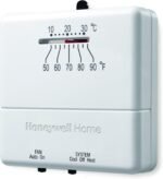 Honeywell Home CT31A1003 Heat/Cool Non-Programmable Thermostat, Beige - Image 4