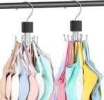 2 Pack Tank Top Hanger, Bra Hangers for Closet Organizer Max 36 Storage Capacity, Space Saving 360°Rotatable Metal Bra Organizer, Closet Organizers and Storage for Tank Top, Bras, Scarf, Purse etc. - Image 2