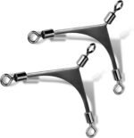3 Way Swivel Fishing - 15pcs 3way Rolling Swivels Fishing Tackle Stainless Steel for Fishing Rigs Saltwater - Image 2