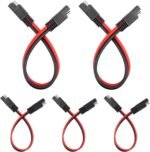 5PCS SAE Connector with 14 Gauge Wire,13 Inch 2 Pin SAE Battery Connector for Quick Disconnect,Multi-Purpose 12V SAEs Cable Plug Car Accessories for Cars,Boats,Motorcycles - Image 2