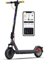 5TH WHEEL V40 PRO Adult Electric Scooter,10" Solid Tires,800W Peak Motor,20Mph Top Speed,24.9Miles Foldable Electric Scooter with Dual Suspension&Brakes,App Control,Ambient Light - Image 2