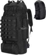 70L Camping Hiking Backpack with Rain Cover, Waterproof Molle Rucksack for Men, Backpacking Backpack for Trekking Climbing Outdoor - Image 2