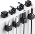 8 Pack Cord Organizer Holder,Costop Strong Adhesive Desk Cable Management Magnetic Easy Open,Organize Phone Charging Cords Wire Holder Organizer Neatly for Home,Office,Car,Desk,Nightstand - Image 2