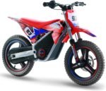 AIII 36V Electric Dirt Bike for Kids 4-8, High Performance 350W Racing Grade Motorcycle, Up to 18.6MPH, 3 Speed Settings, 14-Inch Off-Road Tires, Dual Disc Brakes & Advanced Shock Absorption, Red - Image 2