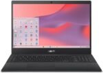 ASUS CX1500CNA Chromebook 15.6" FHD 1080P, NanoEdge Display (Intel Celeron N3350 Processor, 4GB RAM, 64GB eMMC Flash Memory, Intel HD Graphics, HD Webcam, Stereo Speakers, Chrome OS) Black, (Renewed) - Image 2