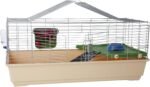 Amazon Basics Top Access Small Animal, Rabbit & Guinea Pig Cage, Ferret Cage Habitat With Accessories, Jumbo, Multicolor, 48.6"L x 26.6"W x 20.6"H - Image 2