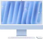 Apple 2024 iMac All-in-One Desktop Computer with M4 chip with 10-core CPU and 10-core GPU: Built for Apple Intelligence, 24-inch Retina Display, 16GB Unified Memory, 256GB SSD Storage; Blue - Image 2