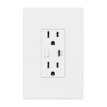 BN-LINK Smart Electrical Outlet with 2 Controlled Plugs and Type-C Charging, in-Wall Smart Wi-Fi Outlet with Voice and APP Remote Control, Compatible with Alexa and Google Assistant, 2.4GHz Wi-Fi Only - Image 2