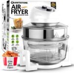 Big Boss 16Qt Extra Large Glass Air Fryer Non Toxic – Family Sized 4 in 1 Cooker with 3 Cooking Sections, Stainless Steel Racks for French Fries, Chicken, No Preheat, Self Cleaning, Dishwasher Safe - Image 2