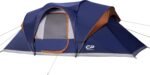 CAMPROS CP Camping Tent 10 Person Family Cabin Tent, 2 Room Water Resistant Waterproof Tent with Top Rainfly, 4 Large Mesh Windows, Double Layer, Easy Set Up, Portable with Carry Bag, 16ft x 9ft x72in - Image 2