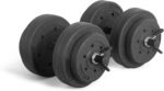 CAP Barbell 40-Pound Adjustable Cement Dumbbell Set – Versatile Vinyl Coated Weights for Home Gym Excellence - Image 2