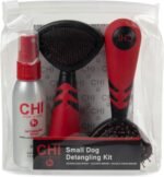 CHI for Dogs Small Dog Detangling Kit - 3-Piece Grooming Set with Detangling Spray, Double-Sided Brush, and Slicker Brush - Dog Grooming Essentials for Coats and Tangles - Image 2