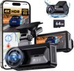 COOLCRAZY Dash Cam Front Rear - 4K+1080P Full HD Dashcam Free 64GB Card, with 5G WiFi GPS, Dual Dash Camera for Cars with 3" IPS Screen, Night Vision, HDR, App Control, 24H Parking Mode, Loop Record - Image 2