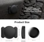 Car GPS Tracker for Vehicles Worldwide GPS Tracker for Vehicles Work with Find My (iOS Only), Car Vehicle Tracking Anti-Lost Locator with App for Cars, Wallet, Pets, Luggage (Black) - Image 2