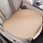 Car Seat Covers Cushion Pad,2PCS Front Bottom Seat Covers for Cars,Super Breathable,Storage Bags,Anti-Slip,Universal Automotive Seat Covers Fit for Most Sedans SUV Pick-up(2Pcs Beige) - Image 2