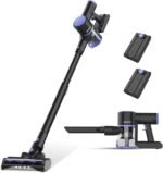 Cordless Vacuum Cleaner, 4-in-1 Vacuum Cleaners for Home, Handheld Vacuum Cleaner with 40 mins Runtime, Stick Vacuum for Apartment, Carpet, Black 2 Batteries - Image 2