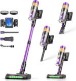 Cordless Vacuum Cleaner, 650W 48KPa Vacuum Cleaners for Home, Self-Standing Stick Vacuums with LED Display, Anti-Tangle, Lightweight, Stick Vacuum Rechargeable for Pet Hair Carpet Floor - Image 2