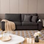 DOPEDIO Modern Loveseat Sofa for Living Room,Chenille Recliner, Removable Cover, Spring Cushions, Solid Wood Frame, Easy Assembly for Small Spaces (71.25inch，Dark Grey) - Image 2