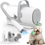 Dog Grooming Vacuum and Kit, Clipper Nail Trimmer Grinder, 2.5L Dust Cup 7 Grooming Tools 11000Pa Pet Vacuum for Shedding Grooming, Dog Hair Vacuum, Home Cleaning, PG50 Plus - Image 2
