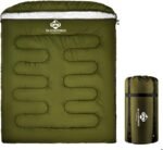 Double Sleeping Bag for Adults Men Women, XL Queen Size Two Person Sleeping Bag for All Season Camping Hiking Backpacking 2 Person Sleeping Bags for Cold Weather & Warm - Image 2