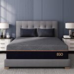 EGOHOME 12 Inch Queen Memory Foam Mattress for Back Pain, Cooling Copper Gel Bed in a Box, Foam Made in USA, CertiPUR-US Certified, Therapeutic Medium Firm, Double 60x80x12 Black - Image 2