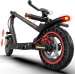 Electric Scooter for Adults, Up to 18/19Mph & 21/23Miles, Built in Side/Turn Light, Folding E-Scooter with Front/Dual Suspension, 8.5/10" Honeycomb Solid Tires - Image 2