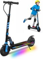 Electric Scooter for Kids, 180W Motor, 12 MPH & 12 Mile Range, Foldable Kick Scooter with Safe Non-Zero Start, Dual Brakes, Maxload 220 lbs, 8'' Honeycomb Tires, for Commuting, School, Teens' Gift - Image 2