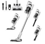 Eureka Cordless Vacuum Cleaner, Anti-Tangle Brushroll, Rechargeable Stick Vacuum, Lightweight for Carpet, Hard Floor, Pet Hair, White NEC280WH - Image 2