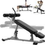 Finer Form Semi-Commercial Decline Sit Up and Flat Weight Bench. Adjustable Fitness Equipment and Exercise Bench for Abs, Crunches, and Strength Training. Great Workout Equipment for the Home Gym. - Image 2