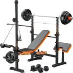 Fostoy 800lbs 8-in-1 Adjustable Weight Bench–Home Gym Multi-Function Trainer with Lat Pulldown, Leg Extension/Curl, Barbell Press & Preacher Curl Pad, Adjustable Seat for Full-Body Strength Training - Image 2