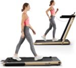 Goplus 2 in 1 Folding Treadmill, 2.25HP Superfit Under Desk Electric Treadmill, Installation-Free with Remote Control, APP Control and LED Display, Walking Jogging for Home Office - Image 2