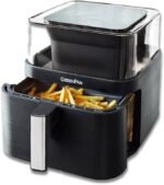GreenPan Clearview Extra Large 7QT Air Fryer, 360° Clear Window, PFAS-Free Ceramic Nonstick Drawer and Tray, Heat to 400°F, 13-Presets, Shake Reminder, Keep Warm, Delay Start, Dishwasher Safe Parts - Image 2