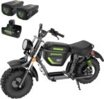 Greenworks 80V Battery-Powered Mini Bike for Adults-25 MPH Max Speed,27 Miles Range,Steel Frame,1000W Brushless Motor,Bluetooth Speakers,(2) 8.0Ah Batteries and 8A Dual Port Rapid Charger - Image 2