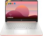 HP Rose Gold Ultrabook 14 Laptop with Office 365, Intel 4-Core CPU, 1.1TB Storage (1TB OneDrive and 64GB Emmc), 8GB RAM, Windows 11, No Mouse - Image 2