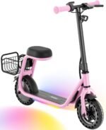 Hiboy ES1/Q2 Lite Electric Scooter with Seat for Kids Ages 4–10, LED Lights, UL Certified, 6.5–9.3 MPH, 40–100W Motor, Easy Control - Image 2