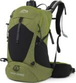 IX INOXTO Hiking Backpack, Waterproof Hiking Daypack with 3L Water Bladder and Rain Cover, Lightweight Travel Camping Backpack for Men Women (Dark Green) - Image 2