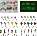 Ice Fishing Jigs Kit, 30pcs Glow Ice Fishing Lures Luminous Ice Fishing Gear Winter Fishing Jigging for Crappie Pike Panfish Walleye Perch Bluegill - Image 2