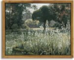 InSimSea Meadow with Flowers Painting Wall Art Prints, Framed, Canvas, Classical Scenery Eclectic Wall Decor For Home Office Living Room Bathroom (8x10in/20x25cm) - Image 2