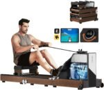 KINGSMITH Magnetic/Water Row Machine for Home Rower 331LB Weight Capacity, Folding Rowing Machine with LED Monitor, App Supported, Tablet Holder, Comfortable Seat, Trifold Home Rowing Machine - Image 2