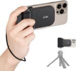 KIWIFOTOS Magnetic Phone Camera Grip for iPhone 17 Magsafe Handle with Bluetooth Remote & Tripod Mount Adapter for iPhone 16 15 Pro Max Samsung Smartphone Vlog Video Shooting - Image 2