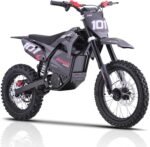 KOOZ HP115E Electric Dirt Bike Ebike for Kids and Teens, 40 MPH 60V 2000W (Max 3000W) Offroad Motorcycle with 14"/12" Tires, Hydraulic Brakes, Ideal for Offroad Riding (40 MPH Red) - Image 2