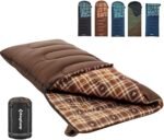 KingCamp Sleeping Bag for Adults, Cold Weather & Warm XL Big and Tall Flannel Sleeping Bags with Compression Sack Portable Waterproof Essentials Gear Accessories for Outdoor Camping - Image 2