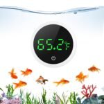 LOFICOPER Aquarium Thermometer, Digital Fish Tank Thermometer, Stick-on Reptile Thermometer with LED Touch Screen, Battery, for Fish, Aquatic Pets, Axolotl, Turtle, ℉ - Image 2