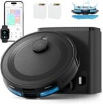 Lefant LiDAR Robot Vacuum and Mop Combo,75-Days Self-Emptying,6000Pa Powerful Scution,Multi-Floor Mapping, No-Go Zones,140 Min Runtime,2.4G/5G WiFi/Alexa/APP/iWatch,M2 Plus Black - Image 2